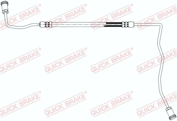 Шланг гальмівний (задній) Renault Megane/Scenic 09- (R) 96.021 QUICK BRAKE 96-021 (фото 1)