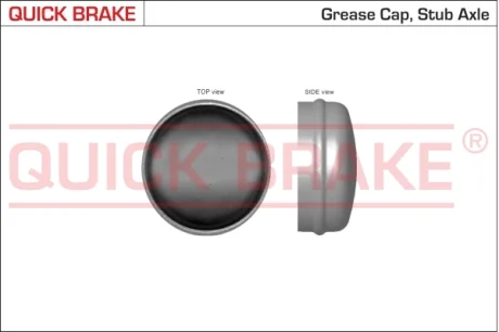 Кришка підшипника маточини (задньогого) Fiat Ducato/Citroen Jumper 82-02 (d=62mm) = K QUICK BRAKE 9821