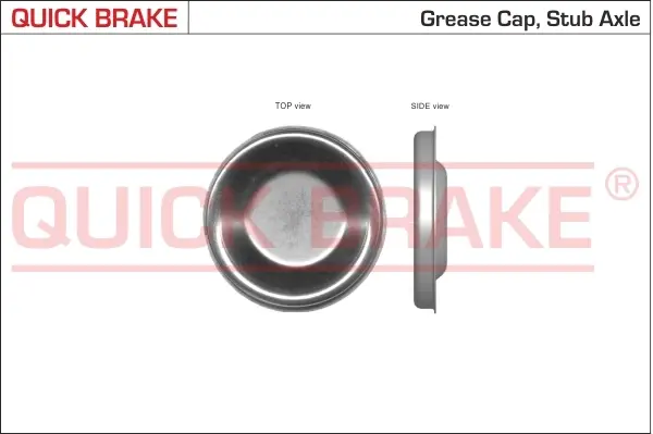 Кришка підшипника маточини (задньої) Citroen Berlingo/C3/C5/C6/Peugeot 1007 93- (d=64mm) = K QUICK BRAKE 9826 (фото 1)
