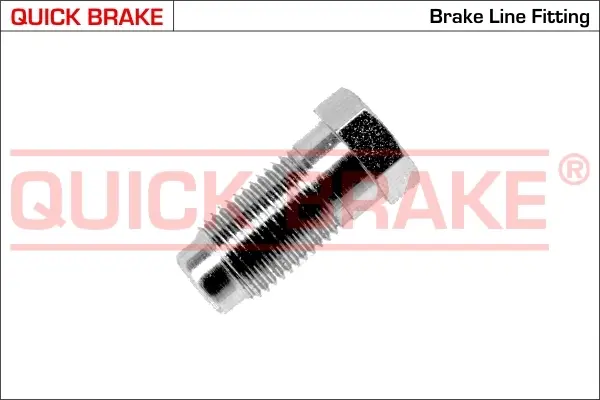 З\'єднувач трубки гальмівний (M10x1/11x24.8/d=5.0) QUIK BRAKE QUICK BRAKE C (фото 1)