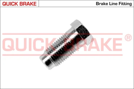 З\'єднувач трубки гальмівний (M10x1/11x24.8/d=5.0) QUIK BRAKE QUICK BRAKE C