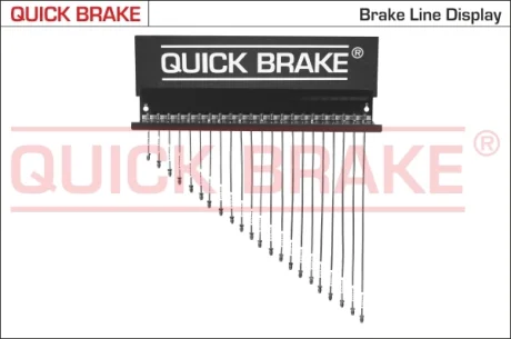 Стенд для трубок гальмівних (100мм-960мм) (к-кт 36 шт) D115 CU QUICK BRAKE D115-CU
