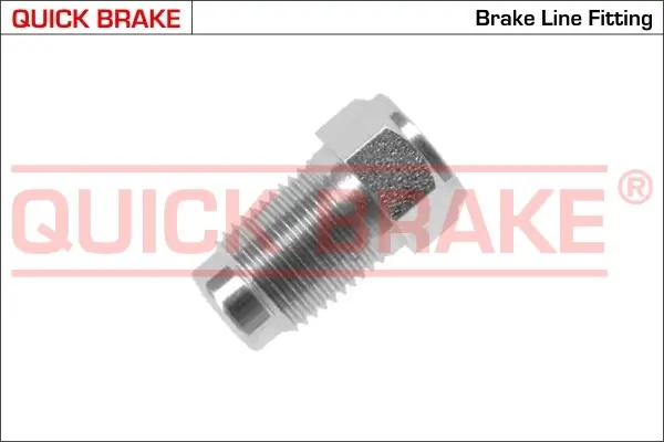 З\'єднувач трубки гальмівний (M12x23/d=5.0) = 171--10 QUICK BRAKE P (фото 1)