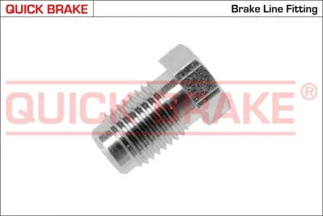 З\'єднувач трубки гальмівний (7/16\'\'x20/12x21.5/d=5.0) QUICK BRAKE PG