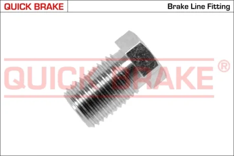 З\'єднувач трубки гальмівний (3/8\'x24/10x18.0/d=5.0) QUICK BRAKE S