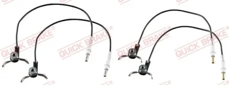 Датчик зносу гальмівних колодок (передніх) Peugeot Expert/Fiat Scudo 94-06 (L=275mm/310mm) К-кт 4 шт. WS 0181 A QUICK BRAKE WS-0181-A