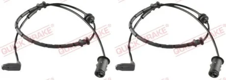 Датчик зносу гальмівних колодок (передніх) Opel Astra G/Zafira A 1.2-2.2D 98-09 (L=725mm) WS 0194 A QUICK BRAKE WS-0194-A