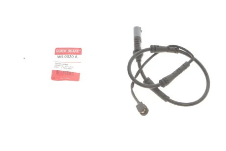 Датчик зносу гальмівних колодок (передніх) BMW 1 (F20)/2 (F22)/3 (F30) 1.6-4.0 10- WS 0320 A QUICK BRAKE WS-0320-A