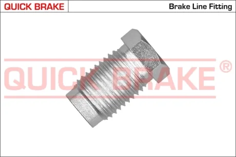 З\'єднувач трубки гальмівний (M14x1.5/L=26mm/d=8.2mm) QUICK BRAKE ZB