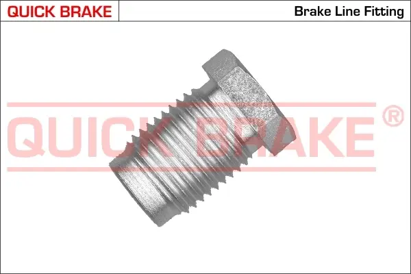 З\'єднувач трубки гальмівний (M16x1.5/L=27mm/d=10.6mm) = 171--10 QUICK BRAKE ZC (фото 1)