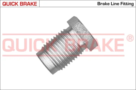 З\'єднувач трубки гальмівний (M16x1.5/L=27mm/d=10.6mm) = 171--10 QUICK BRAKE ZC