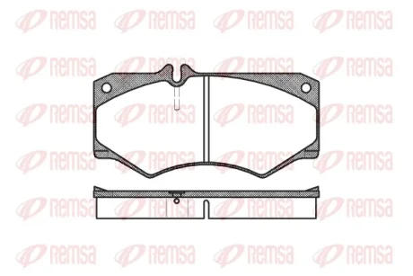 Колодка гальм. диск. VW LT 28-35 передн. (вир-во) REMSA 0047-30