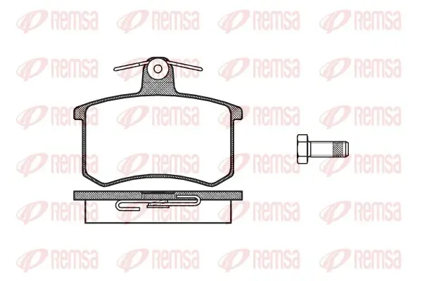 Колодка гальм. диск. ALFA 164, AUDI 100 задн. (вир-во) REMSA 0135-00 (фото 1)