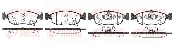 Колодка гальм. диск. FIAT PANDA передн. (вир-во Remsa) REMSA 0172-50 (фото 1)