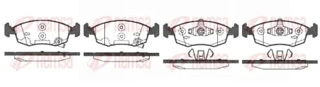 Колодка гальм. диск. FIAT PANDA передн. (вир-во Remsa) REMSA 0172-50
