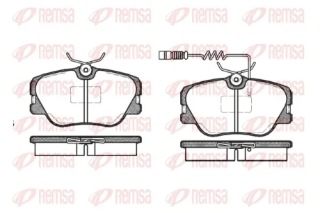 Колодка гальм. диск. MB 190 (W201), E-CLASS (W124) передн. (вир-во) REMSA 0189-02