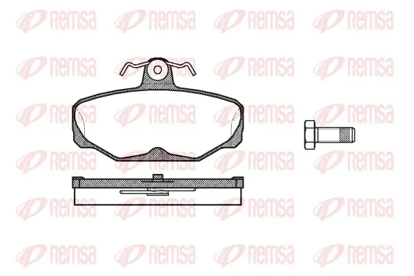 Колодка гальм. диск. FORD ESCORT V, VII задн. (вир-во) REMSA 0205-00 (фото 1)