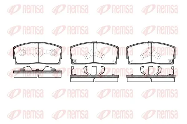 Колодка гальм. диск. DAIHATSU, передн. (вир-во) REMSA 0254-02 (фото 1)