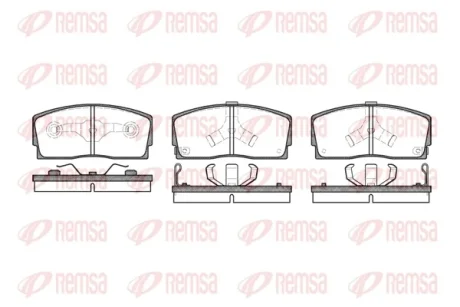 Колодка гальм. диск. DAIHATSU, передн. (вир-во) REMSA 0254-02