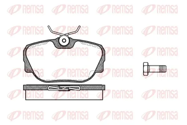 Колодка гальм. диск. BMW 3 (E30) 82-94 передн. (вир-во) REMSA 0296-00 (фото 1)
