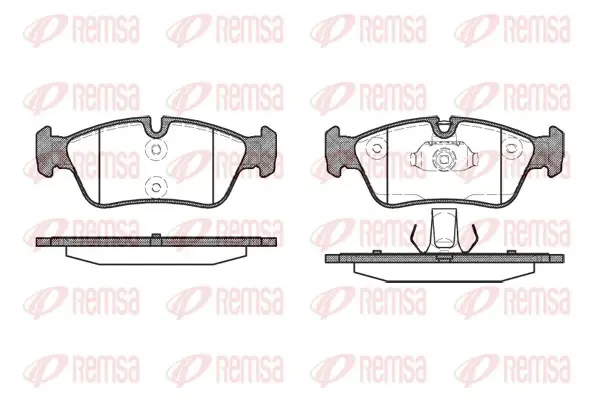 Колодка гальм. диск. BMW 3 (E46) передн. (вир-во) REMSA 0384-40 (фото 1)