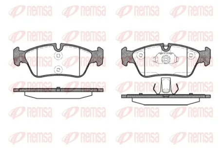 Колодка гальм. диск. BMW 3 (E46) передн. (вир-во) REMSA 0384-40