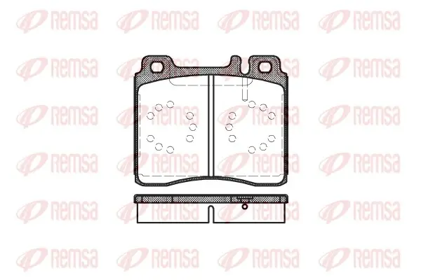 Колодка гальм. диск. MB S-CLASS (W140) передн. (вир-во) REMSA 0420-00 (фото 1)