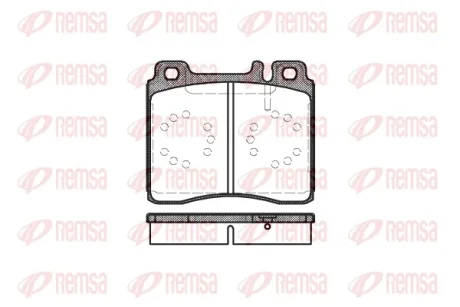 Колодка гальм. диск. MB S-CLASS (W140) передн. (вир-во) REMSA 0420-00