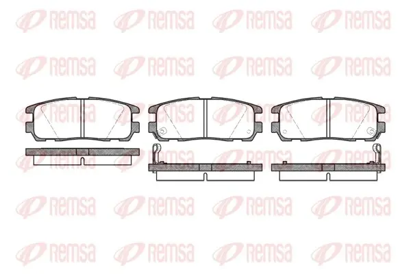 Колодка гальм. диск. GREAT WALL HOVER H3, OPEL FRONTERA задн. (вир-во) REMSA 0426-02 (фото 1)