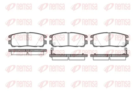 Колодка гальм. диск. GREAT WALL HOVER H3, OPEL FRONTERA задн. (вир-во) REMSA 0426-02