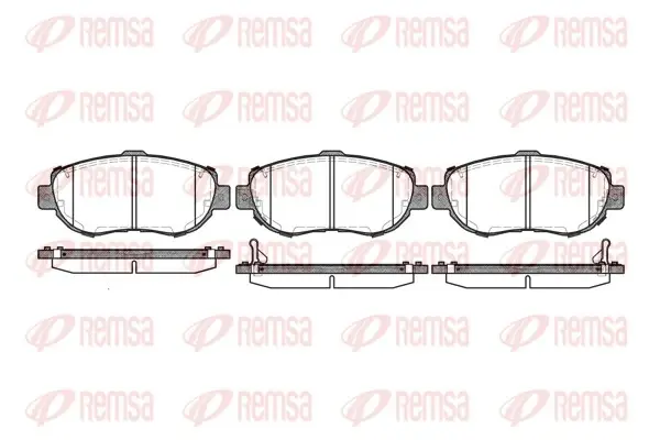 Колодка гальм. диск. LEXUS GS передн. (вир-во) REMSA 0456-02 (фото 1)