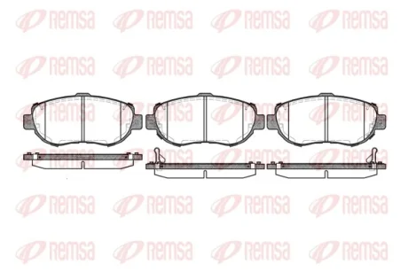 Колодка гальм. диск. LEXUS GS передн. (вир-во) REMSA 0456-02