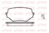 Колодка гальм. диск. SUZUKI GRAND VITARA передн. (вир-во) REMSA 0594-02 (фото 1)