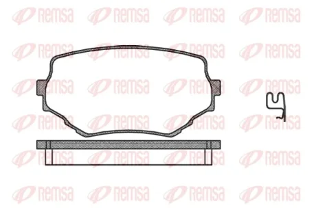 Колодка гальм. диск. SUZUKI GRAND VITARA передн. (вир-во) REMSA 0594-02