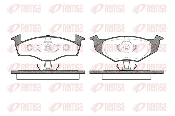 Колодка гальм. диск. SEAT IBIZA IV (6L1), SKODA FABIA (6Y2) передн. (вир-во) REMSA 0609-10 (фото 1)