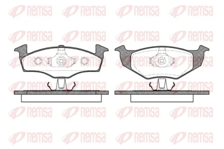 Колодка гальм. диск. SEAT IBIZA IV (6L1), SKODA FABIA (6Y2) передн. (вир-во) REMSA 0609-10