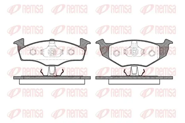 Колодка гальм. диск. SEAT IBIZA IV, VW POLO передн. (вир-во) REMSA 0609-20 (фото 1)