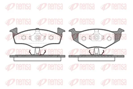 Колодка гальм. диск. SEAT IBIZA IV, VW POLO передн. (вир-во) REMSA 0609-20