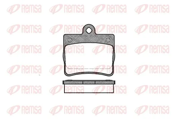 Колодка гальм. диск. MB C-CLASS задн. (вир-во) REMSA 0630-00 (фото 1)