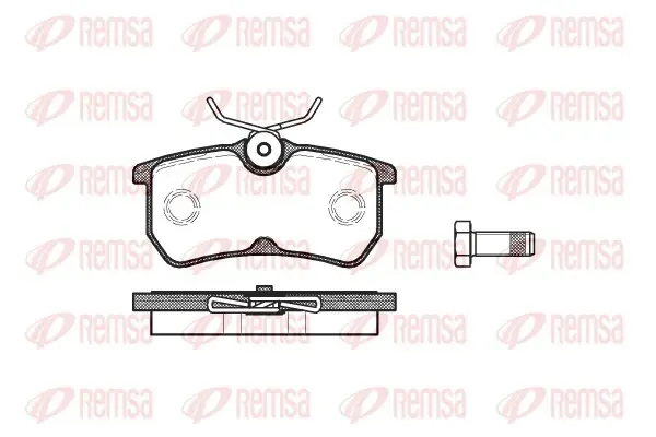 Колодка гальм. диск. FORD FIESTA, FOCUS задн. (вир-во) REMSA 0693-00 (фото 1)