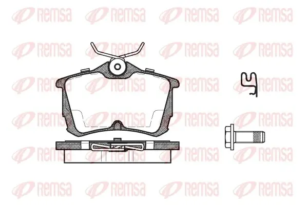 Колодка гальм. диск. HONDA ACCORD задн. (вир-во) REMSA 0695-02 (фото 1)