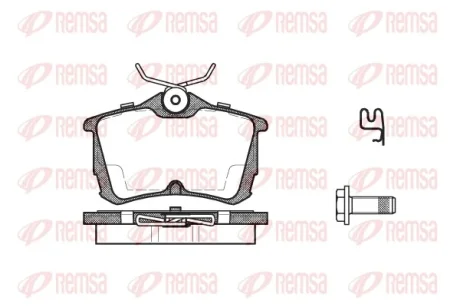 Колодка гальм. диск. HONDA ACCORD задн. (вир-во) REMSA 0695-02
