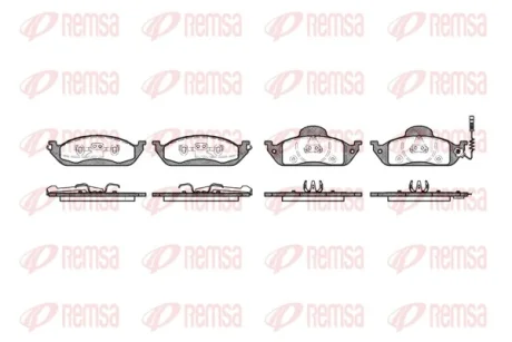 Колодка гальм. диск. MB M-CLASS (W163) (02/98-06/05) передн. (вир-во) REMSA 0697-01