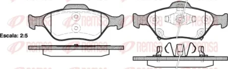 Колодка гальм. диск. TOYOTA YARIS передн. (вир-во) REMSA 0766-12