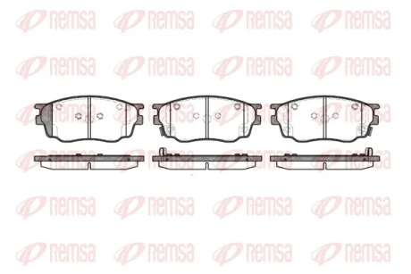 Колодка гальм. диск. MAZDA 6 (GG) передн. (вир-во) REMSA 0800-22