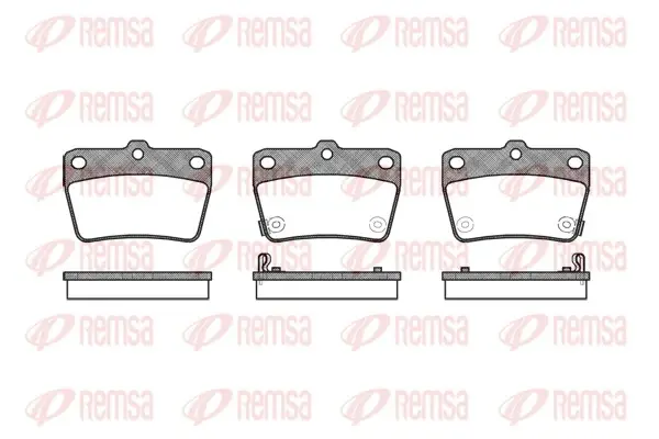 Колодка гальм. диск. CHERY TIGGO, TOYOTA RAV 4 задн. (вир-во) REMSA 0839-02 (фото 1)
