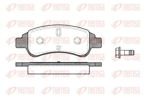 Колодка гальм. диск. CITROEN C4, PEUGEOT PARTNER передн. (вир-во) REMSA 0840-30 (фото 1)