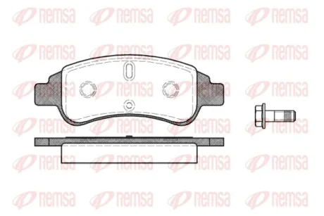 Колодка гальм. диск. CITROEN C4, PEUGEOT PARTNER передн. (вир-во) REMSA 0840-30