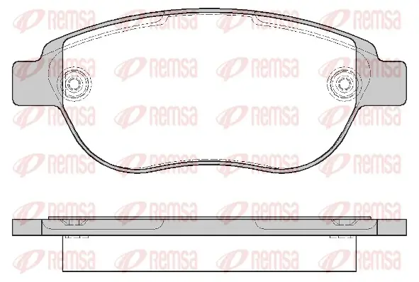 Колодка гальм. диск. CITROEN C3, C4, PEUGEOT 207, 307 передн. (вир-во) REMSA 0841-00 (фото 1)