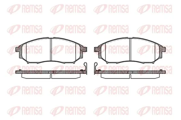 Колодка гальм. диск. NISSAN QASHQAI, RENAULT KOLEOS передн. (вир-во) REMSA 0852-14 (фото 1)
